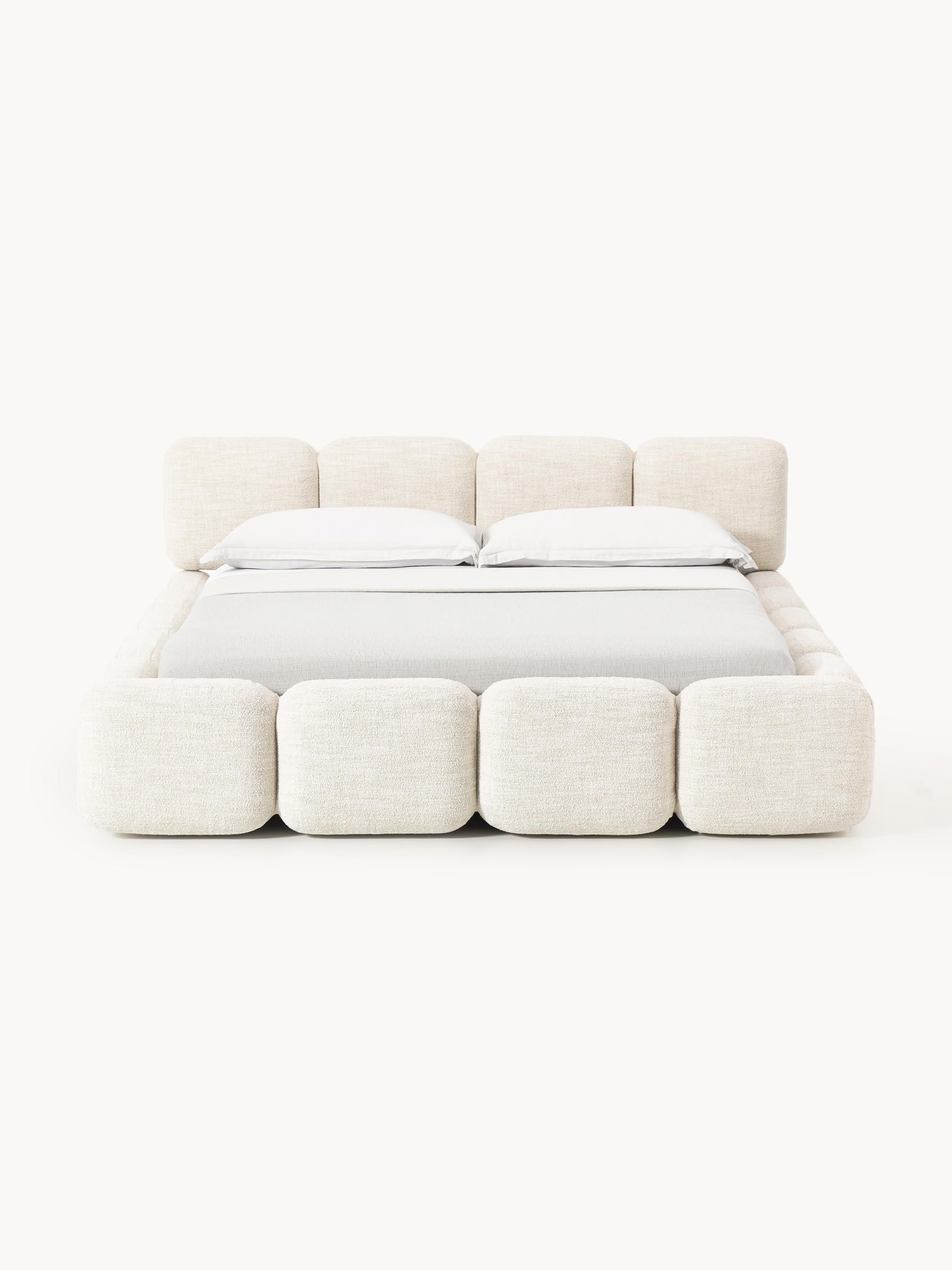 Warehamy Tayla Upholstered Bouclé Bed