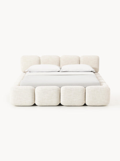 Warehamy Tayla Upholstered Bouclé Bed