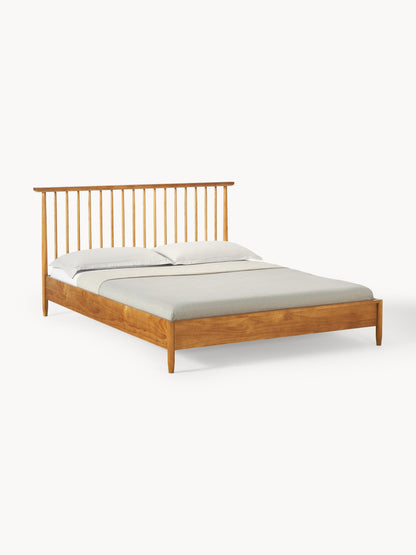 Warehamy Windsor Wooden Bed, Pine Headboard