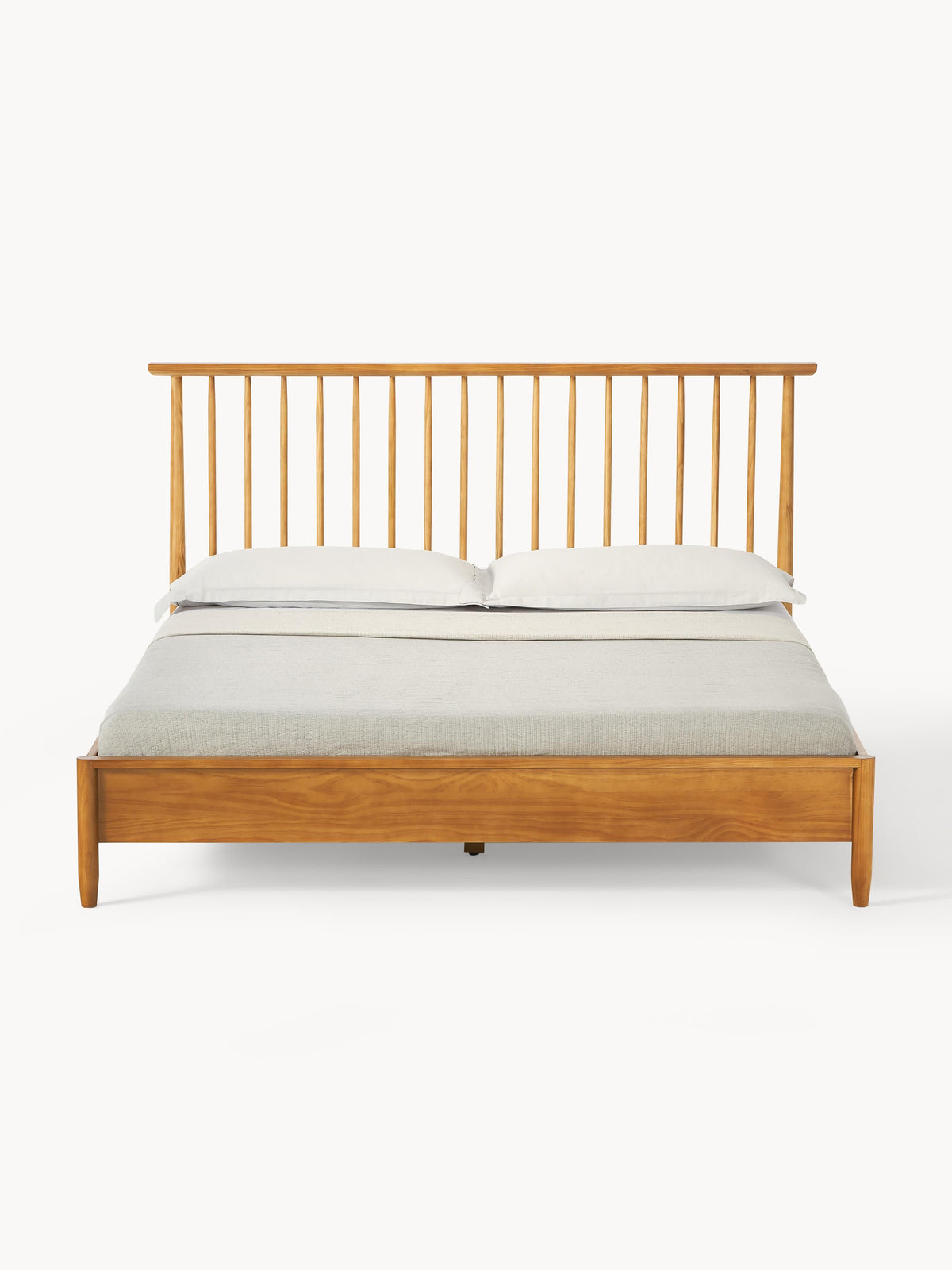Warehamy Windsor Wooden Bed, Pine Headboard