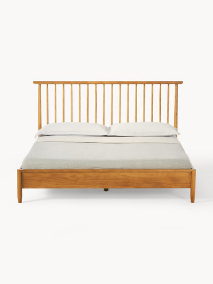 Warehamy Windsor Wooden Bed, Pine Headboard