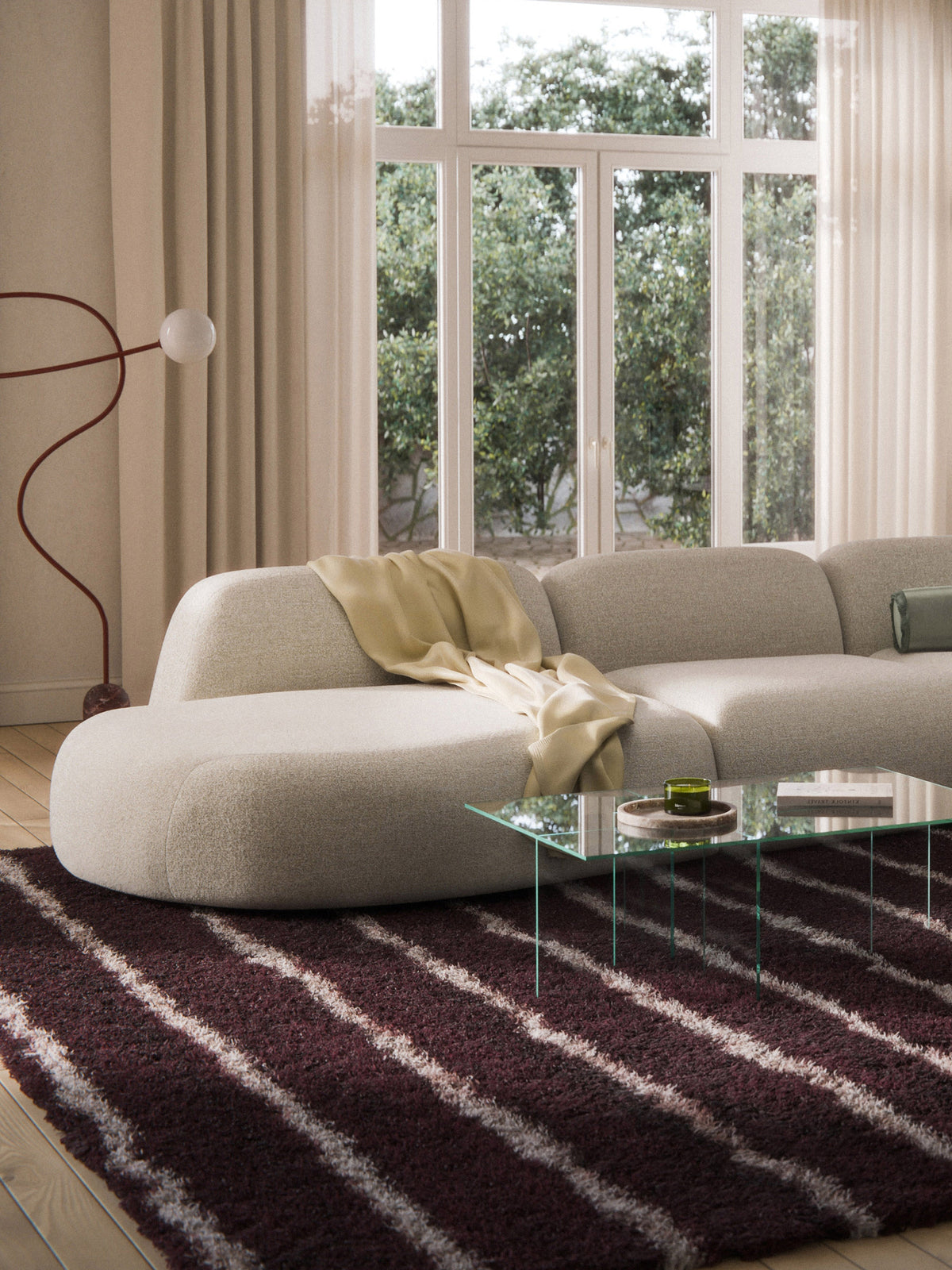Warehamy Wolke Bouclé Chaise Unit