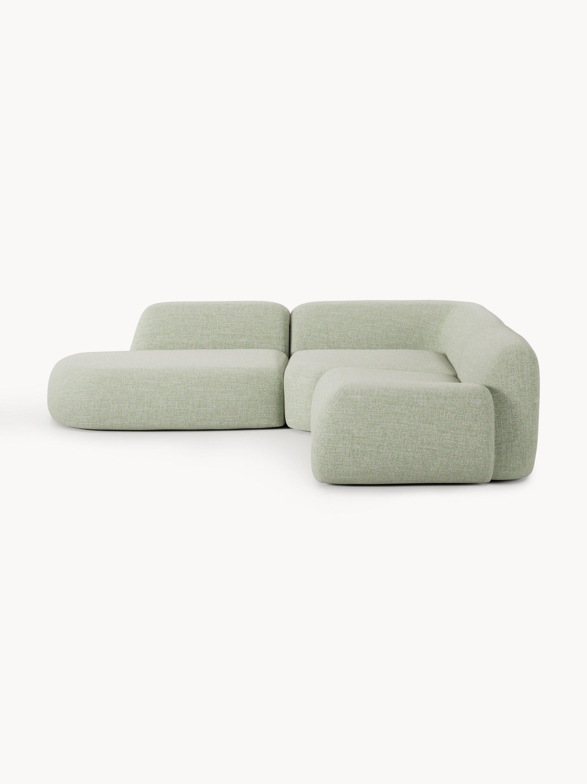 Warehamy Wolke Bouclé Corner Sofa with Chaise Longue, Modular, 4-Seater