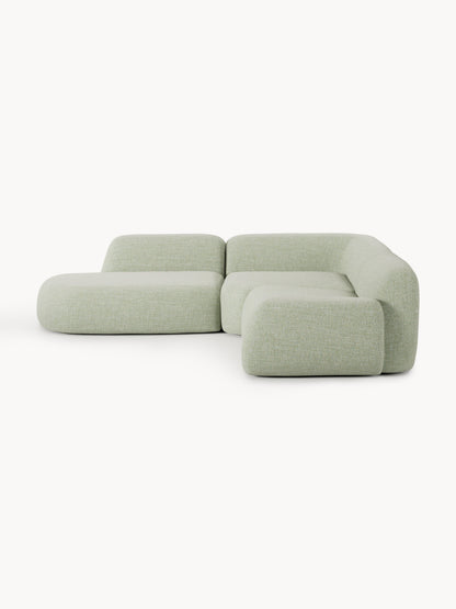 Warehamy Wolke Bouclé Corner Sofa with Chaise Longue, Modular, 4-Seater