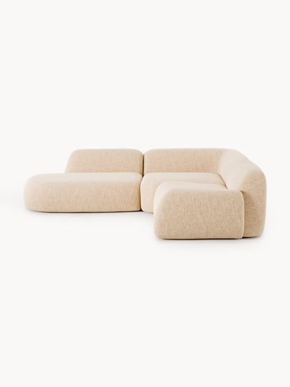 Warehamy Wolke Bouclé Corner Sofa with Chaise Longue, Modular, 4-Seater