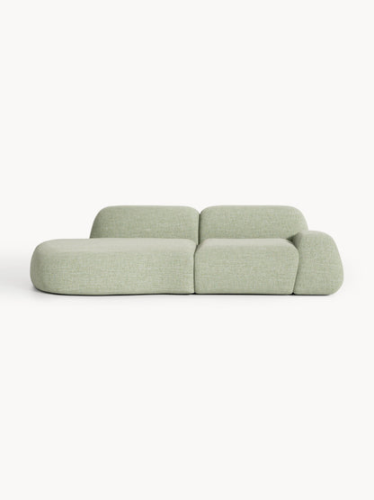 Warehamy Wolke Bouclé Modular Chaise, 3-Seater