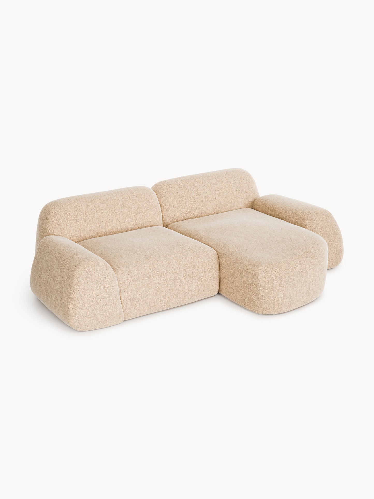 Warehamy Wolke Bouclé Modular Corner Sofa (3-Seater)