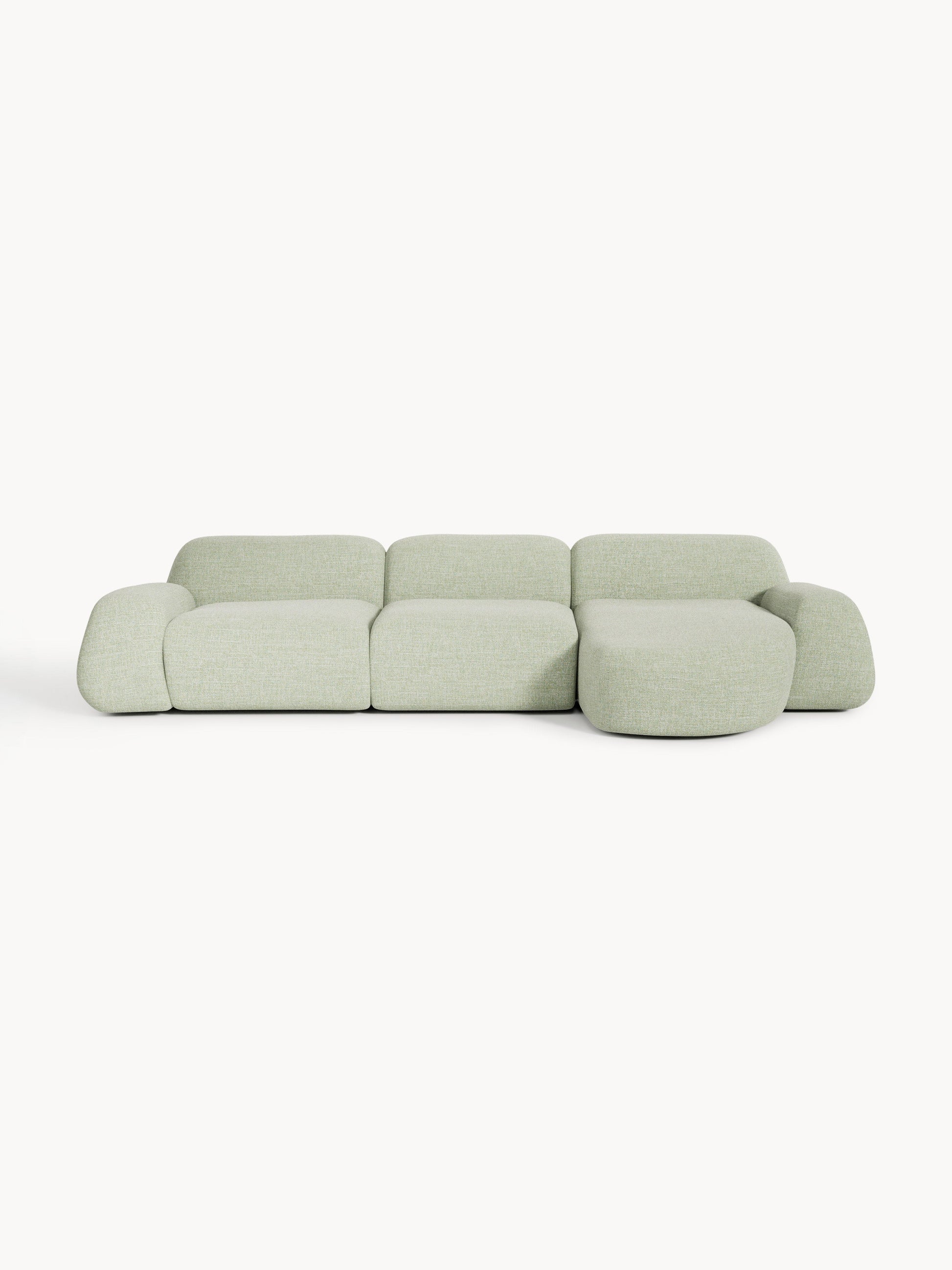 Warehamy Wolke Bouclé Modular Corner Sofa (4-Seater)