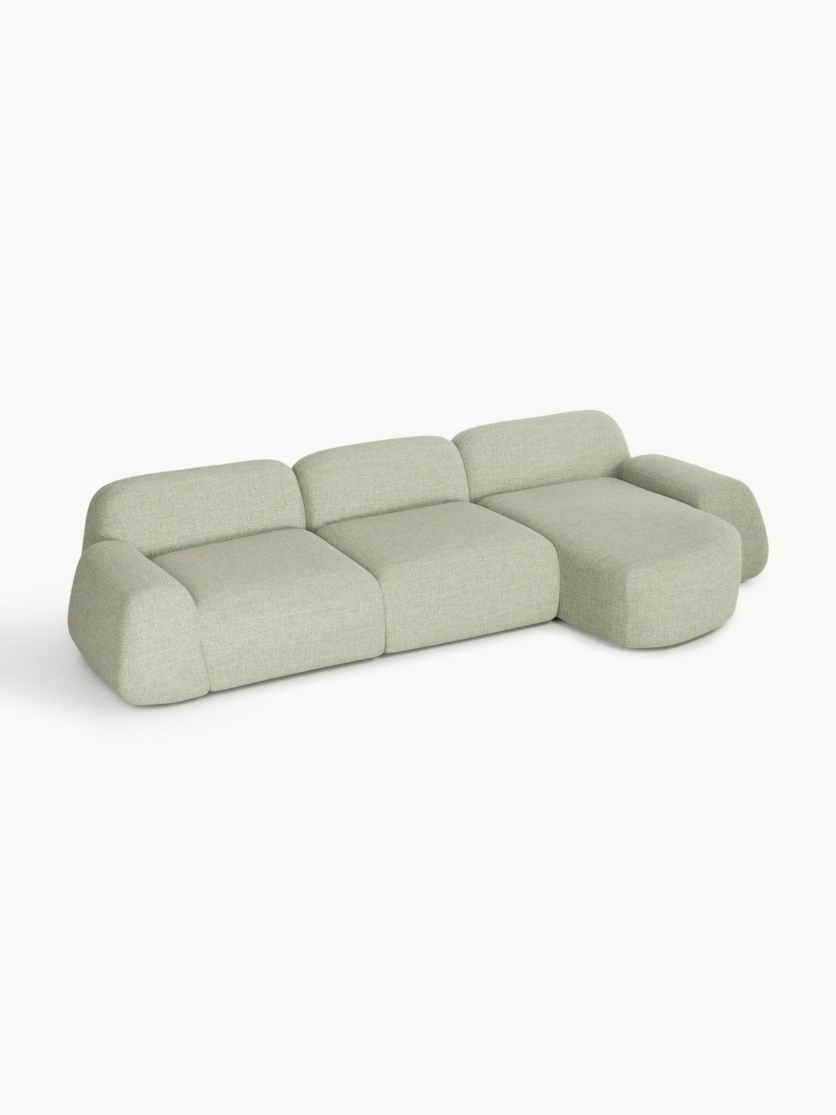 Warehamy Wolke Bouclé Modular Corner Sofa (4-Seater)