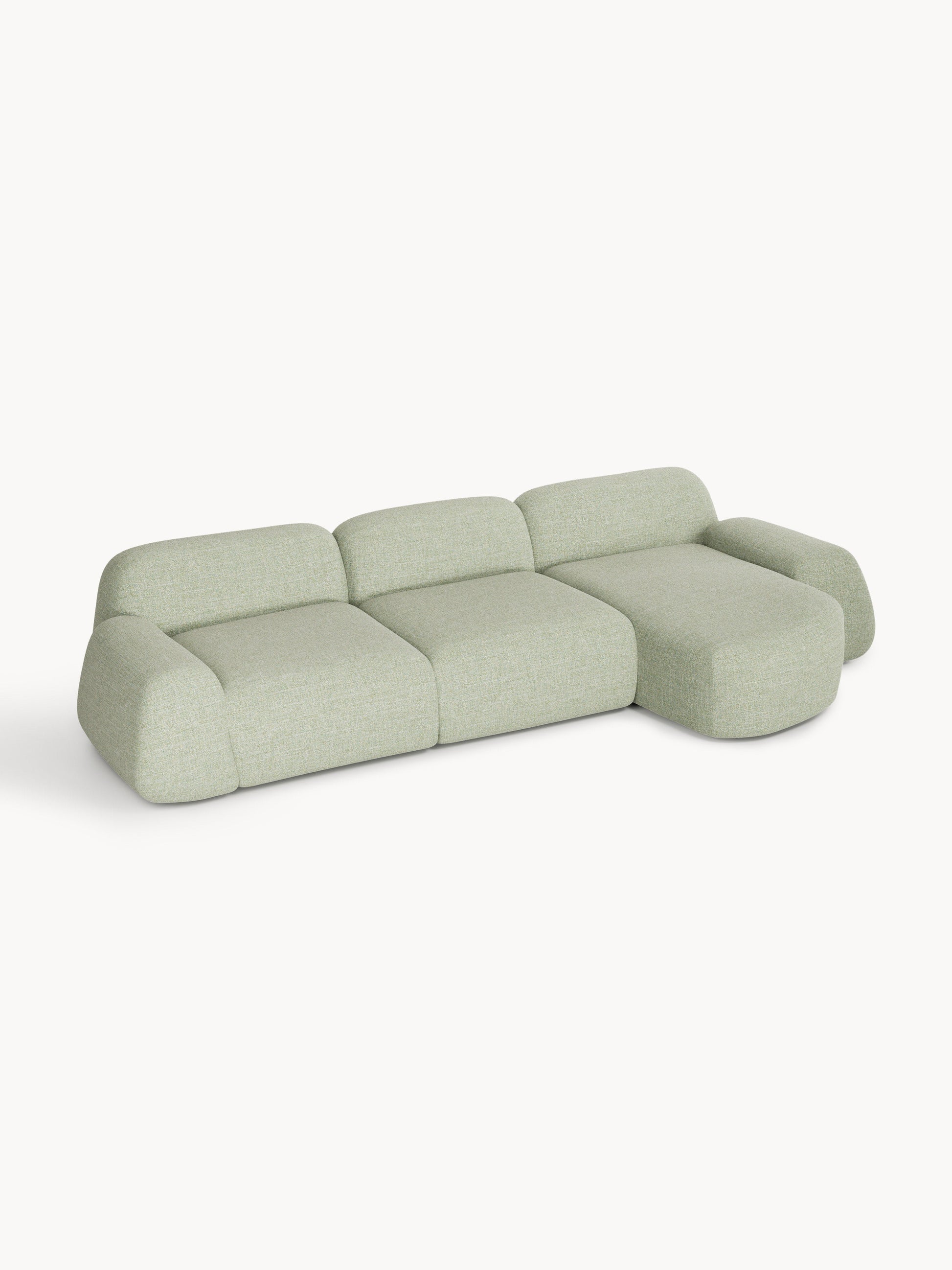 Warehamy Wolke Bouclé Modular Corner Sofa (4-Seater)