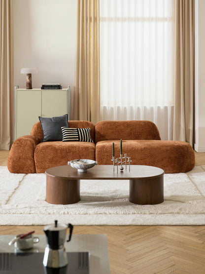 Warehamy Wolke Chaise, Teddy Bouclé Cover