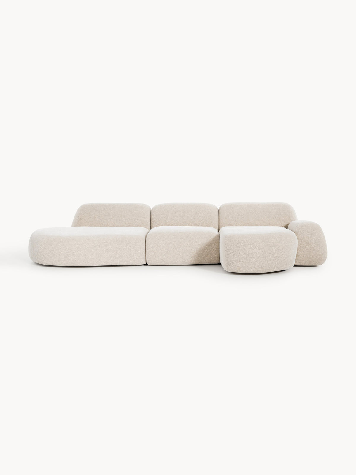 Warehamy Wolke Modular Corner Sofa with Chaise Longue (4-Seater)
