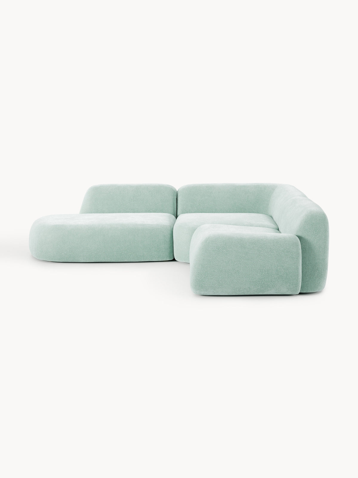 Warehamy Wolke Modular Corner Sofa with Chaise Longue (4-Seater)