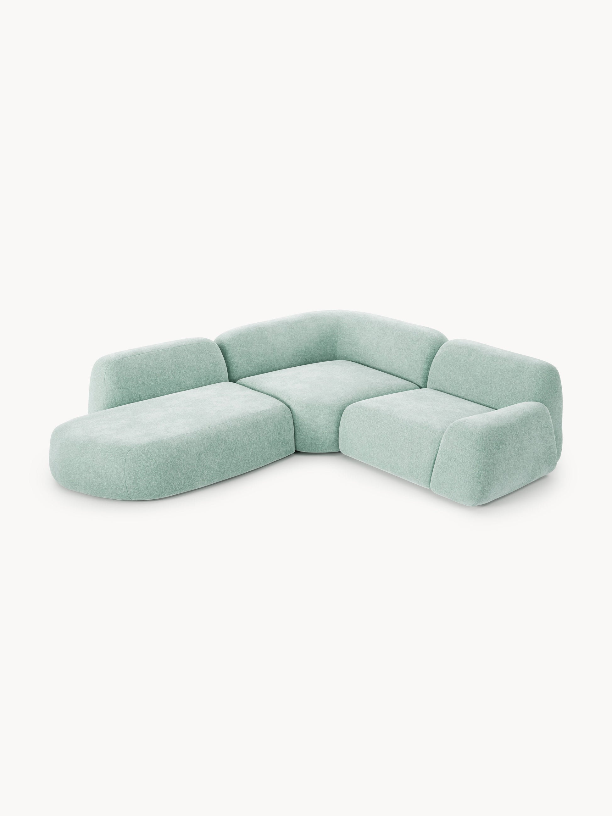 Warehamy Wolke Modular Corner Sofa with Chaise Longue (4-Seater)
