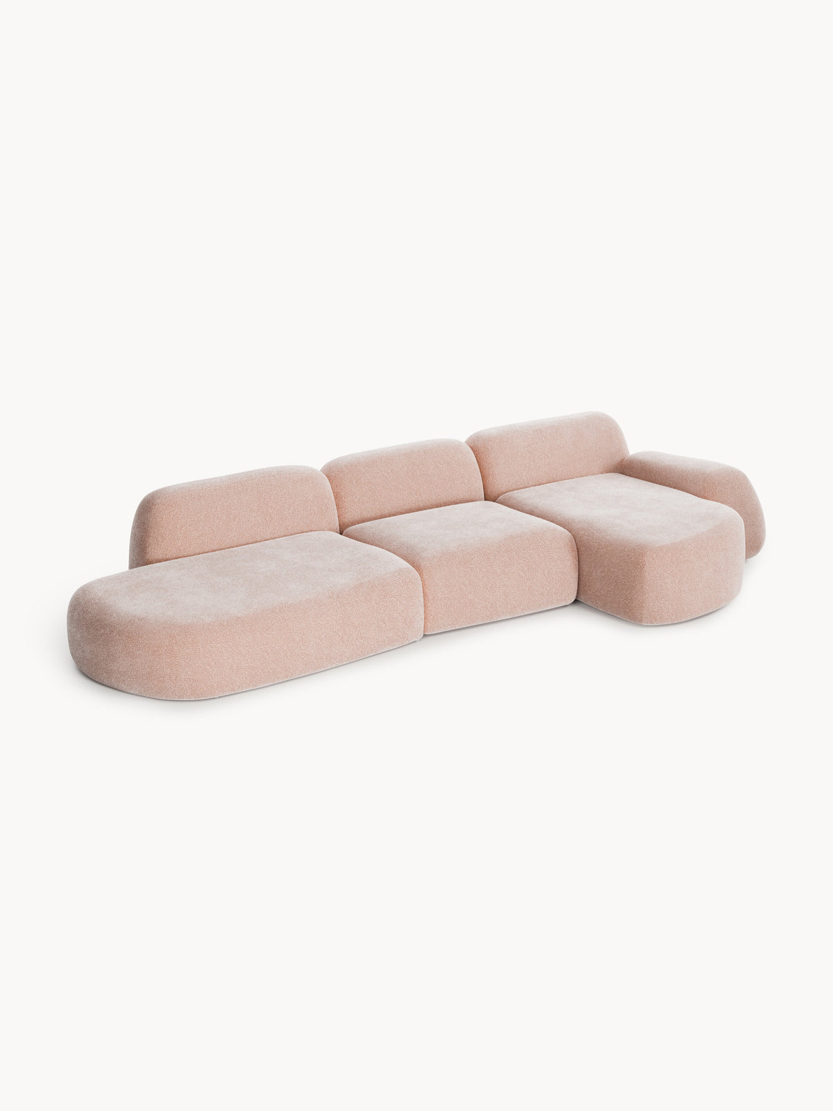 Warehamy Wolke Modular Corner Sofa with Chaise Longue (4-Seater)