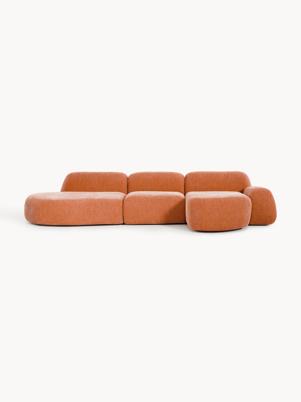 Warehamy Wolke Modular Corner Sofa with Chaise Longue (4-Seater)
