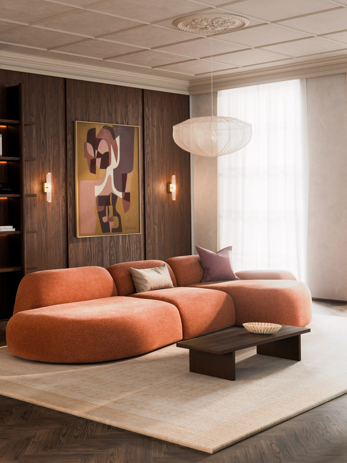 Warehamy Wolke Modular Corner Sofa with Chaise Longue (4-Seater)