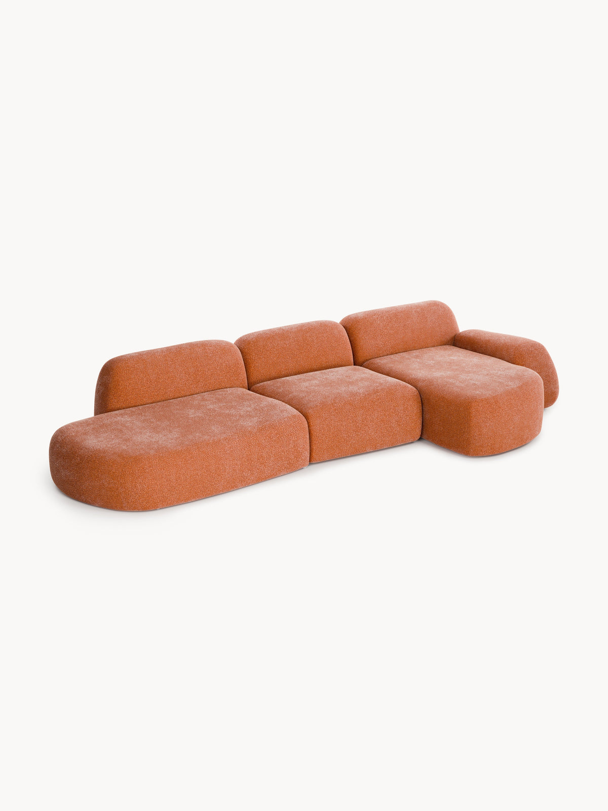 Warehamy Wolke Modular Corner Sofa with Chaise Longue (4-Seater)