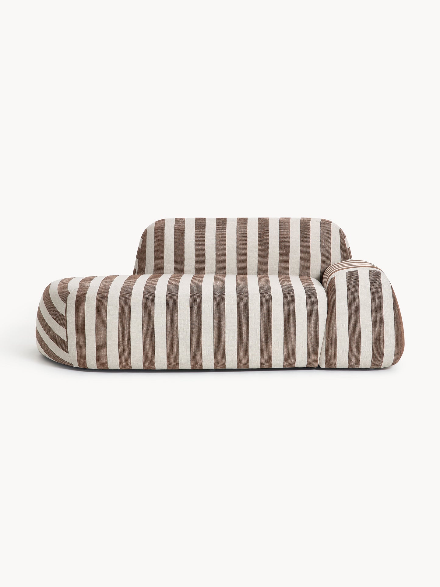 Warehamy Wolke Sofa with Chaise Longue, Striped, 2-Seater