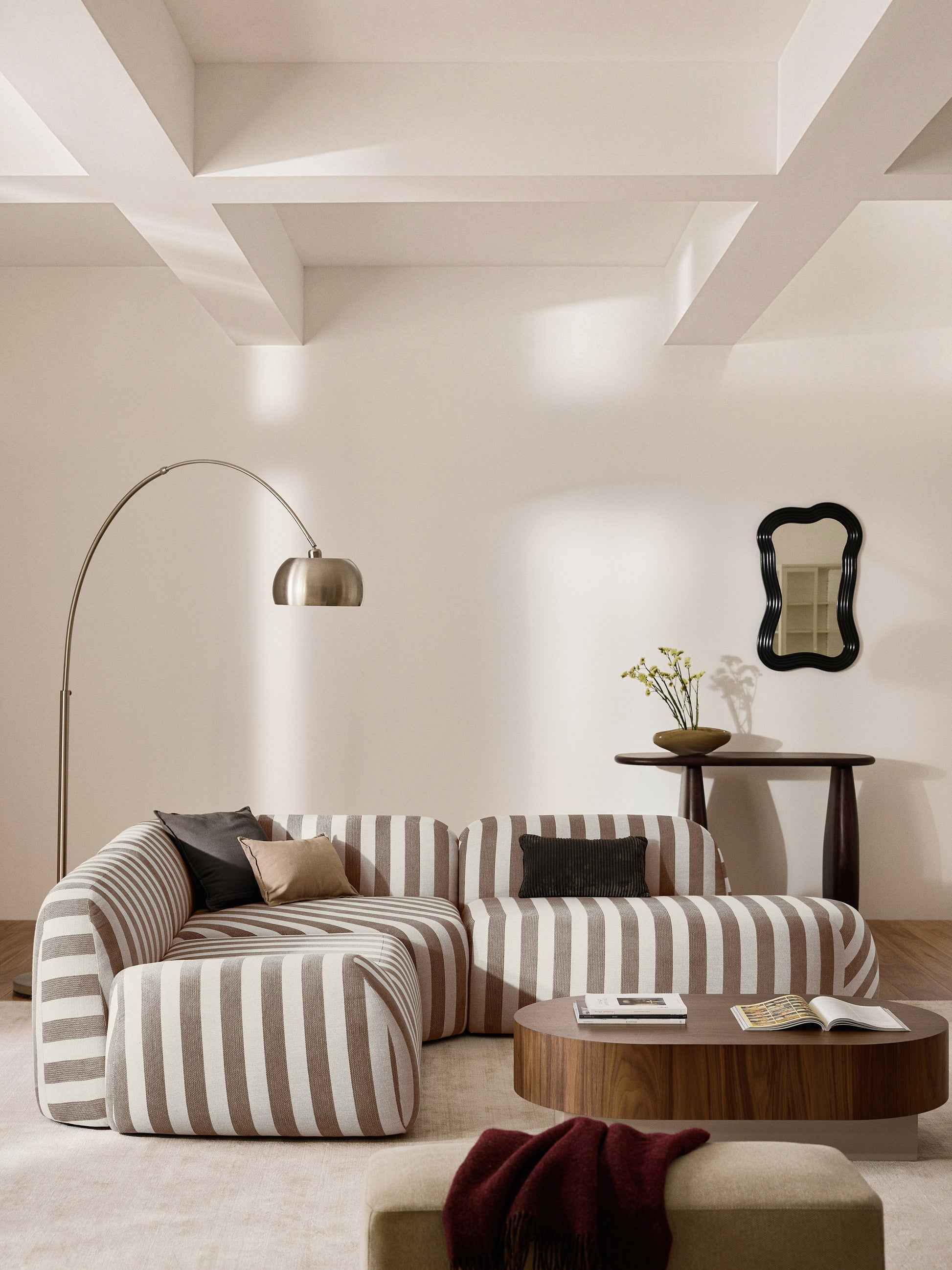 Warehamy Wolke Striped Chaise Unit