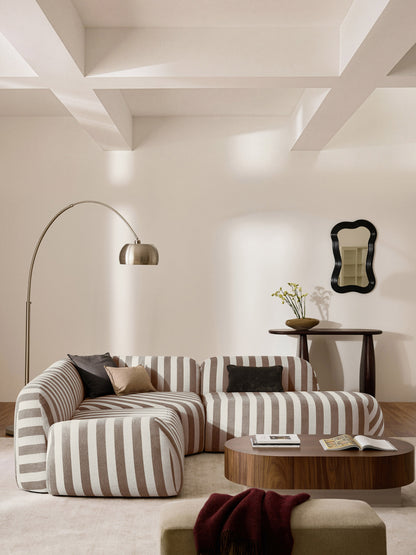 Warehamy Wolke Striped Chaise Unit
