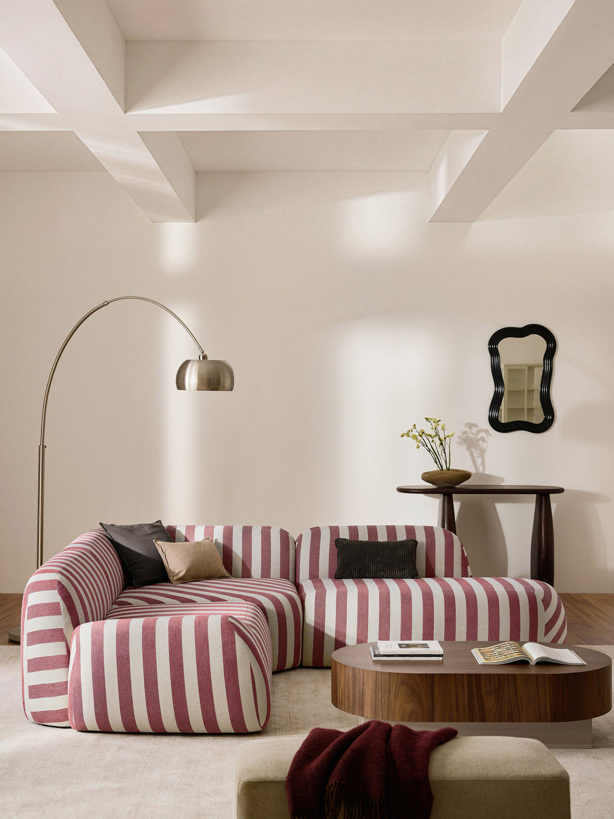 Warehamy Wolke Striped Chaise Unit