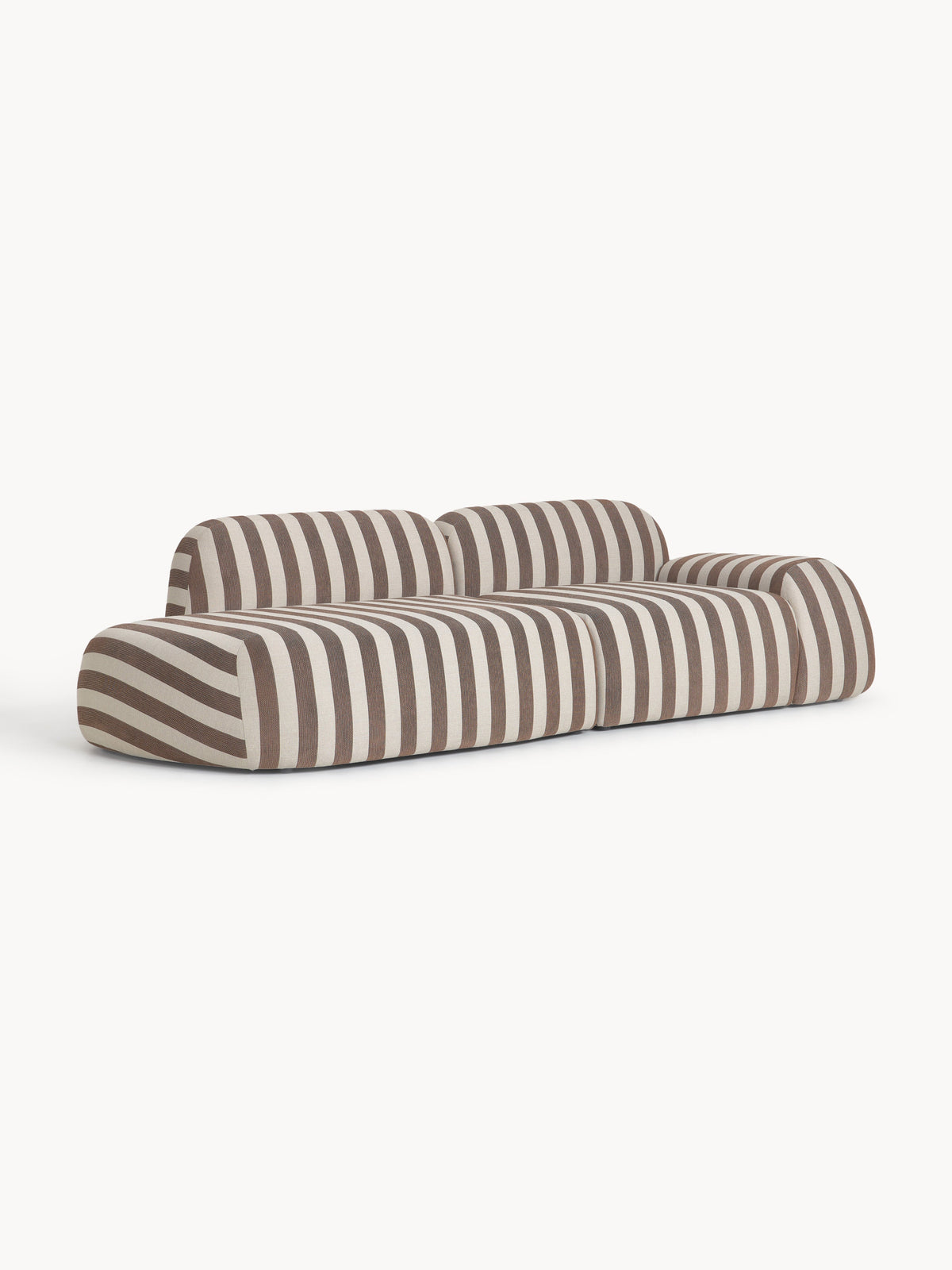 Warehamy Wolke Striped Modular Sofa (3-Seater)