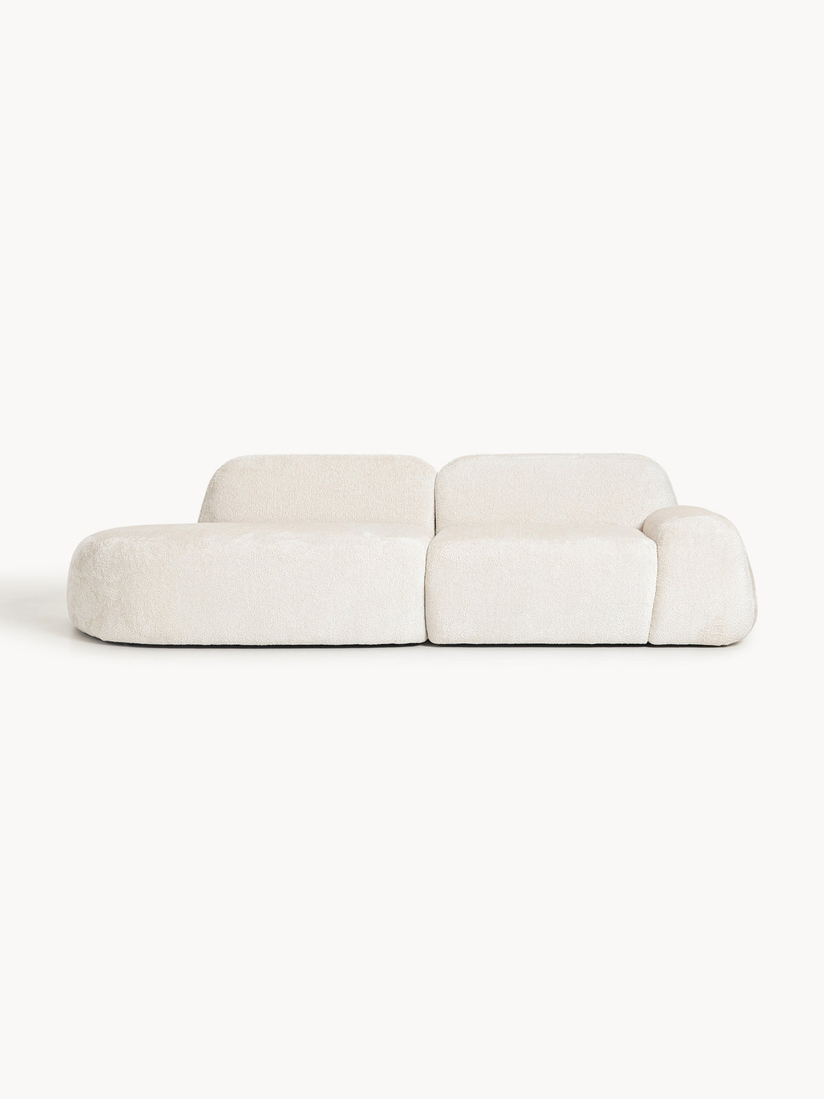 Warehamy Wolke Teddy Bouclé Modular Chaise (3-Seater)