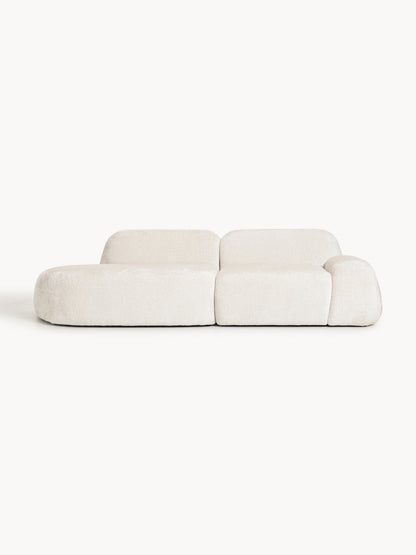 Warehamy Wolke Teddy Bouclé Modular Chaise (3-Seater)