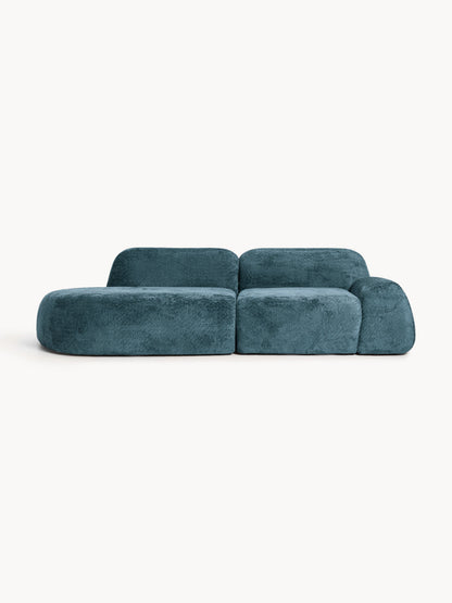 Warehamy Wolke Teddy Bouclé Modular Chaise (3-Seater)