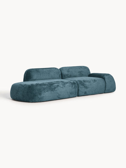 Warehamy Wolke Teddy Bouclé Modular Chaise (3-Seater)