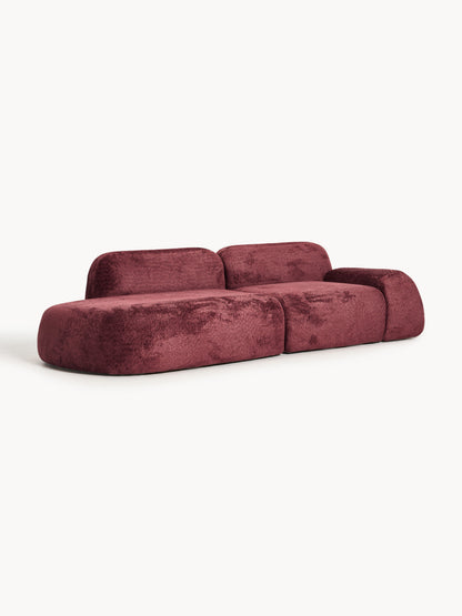 Warehamy Wolke Teddy Bouclé Modular Chaise (3-Seater)