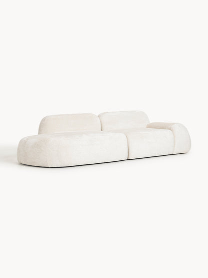 Warehamy Wolke Teddy Bouclé Modular Chaise (3-Seater)