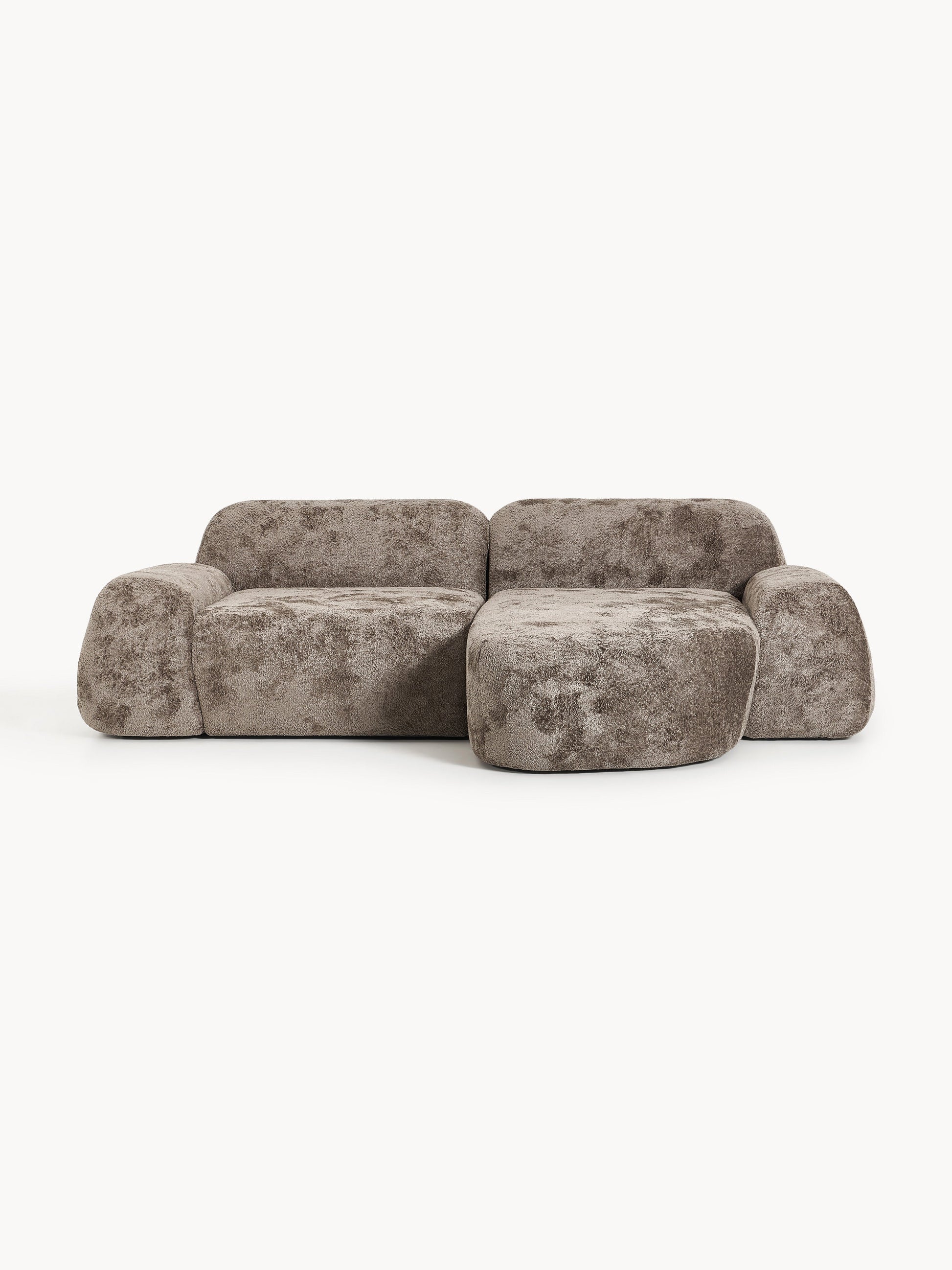 Warehamy Wolke Teddy Bouclé Modular Corner Sofa (3-Seater)