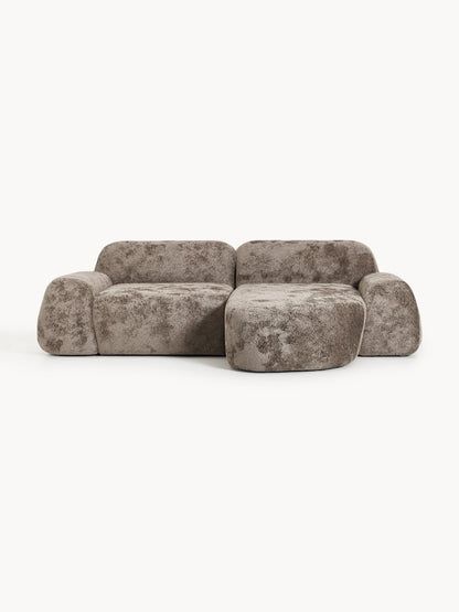 Warehamy Wolke Teddy Bouclé Modular Corner Sofa (3-Seater)