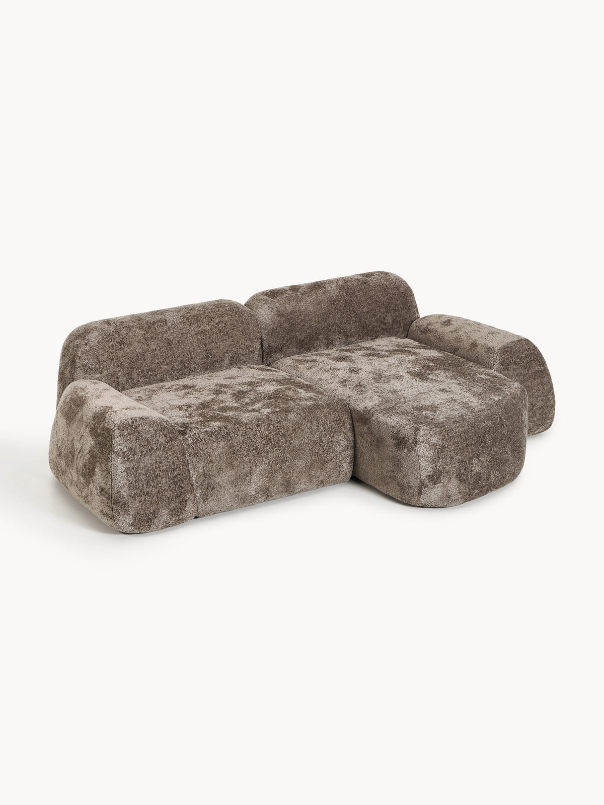 Warehamy Wolke Teddy Bouclé Modular Corner Sofa (3-Seater)