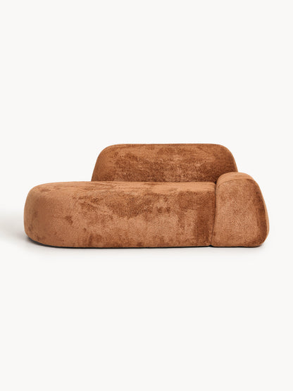 Warehamy Wolke Teddy Bouclé Sofa with Chaise Longue, 2-Seater