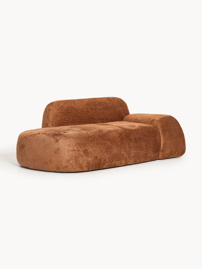 Warehamy Wolke Teddy Bouclé Sofa with Chaise Longue, 2-Seater