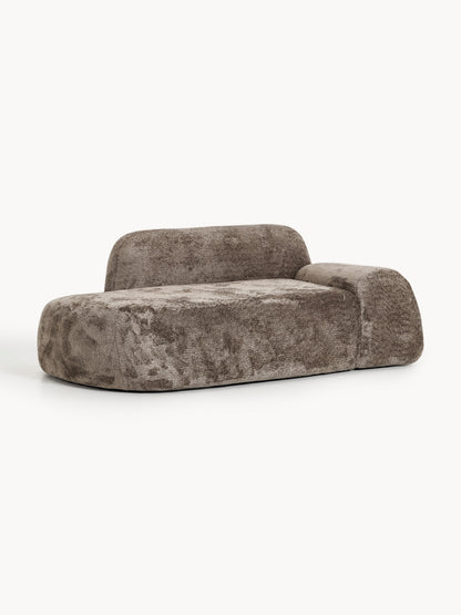 Warehamy Wolke Teddy Bouclé Sofa with Chaise Longue, 2-Seater