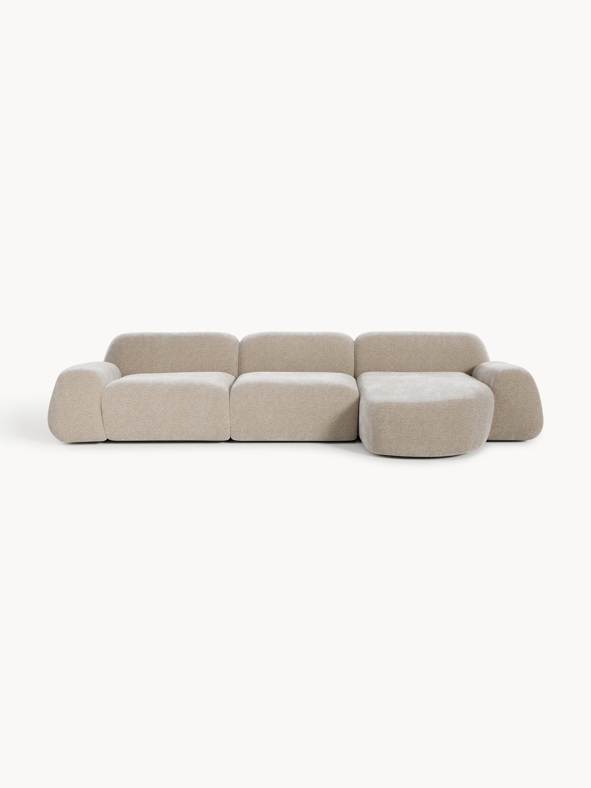 Warehamy Wolke Teddy Corner Sofa, Modular, 4-Seater