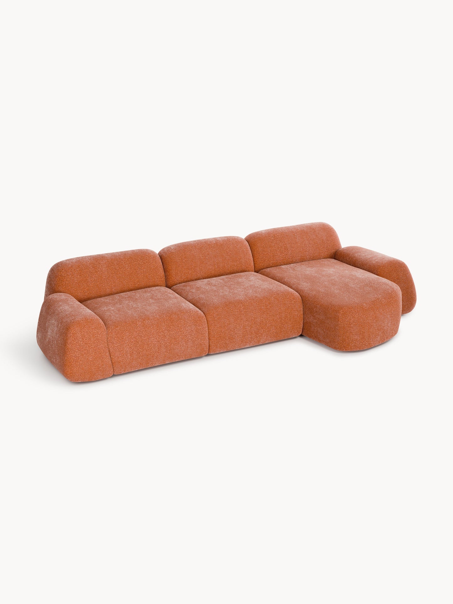 Warehamy Wolke Teddy Corner Sofa, Modular, 4-Seater