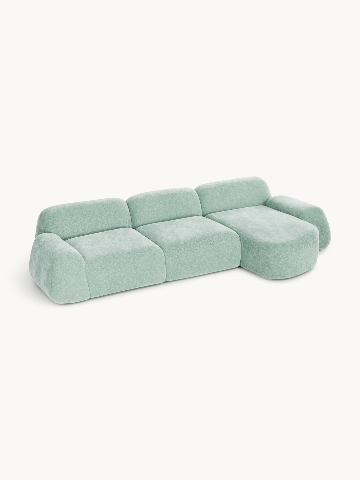 Warehamy Wolke Teddy Corner Sofa, Modular, 4-Seater