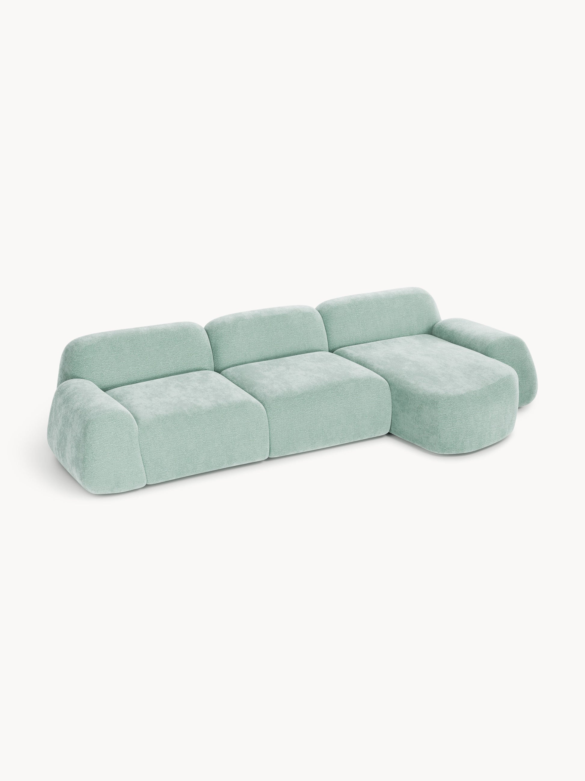 Warehamy Wolke Teddy Corner Sofa, Modular, 4-Seater