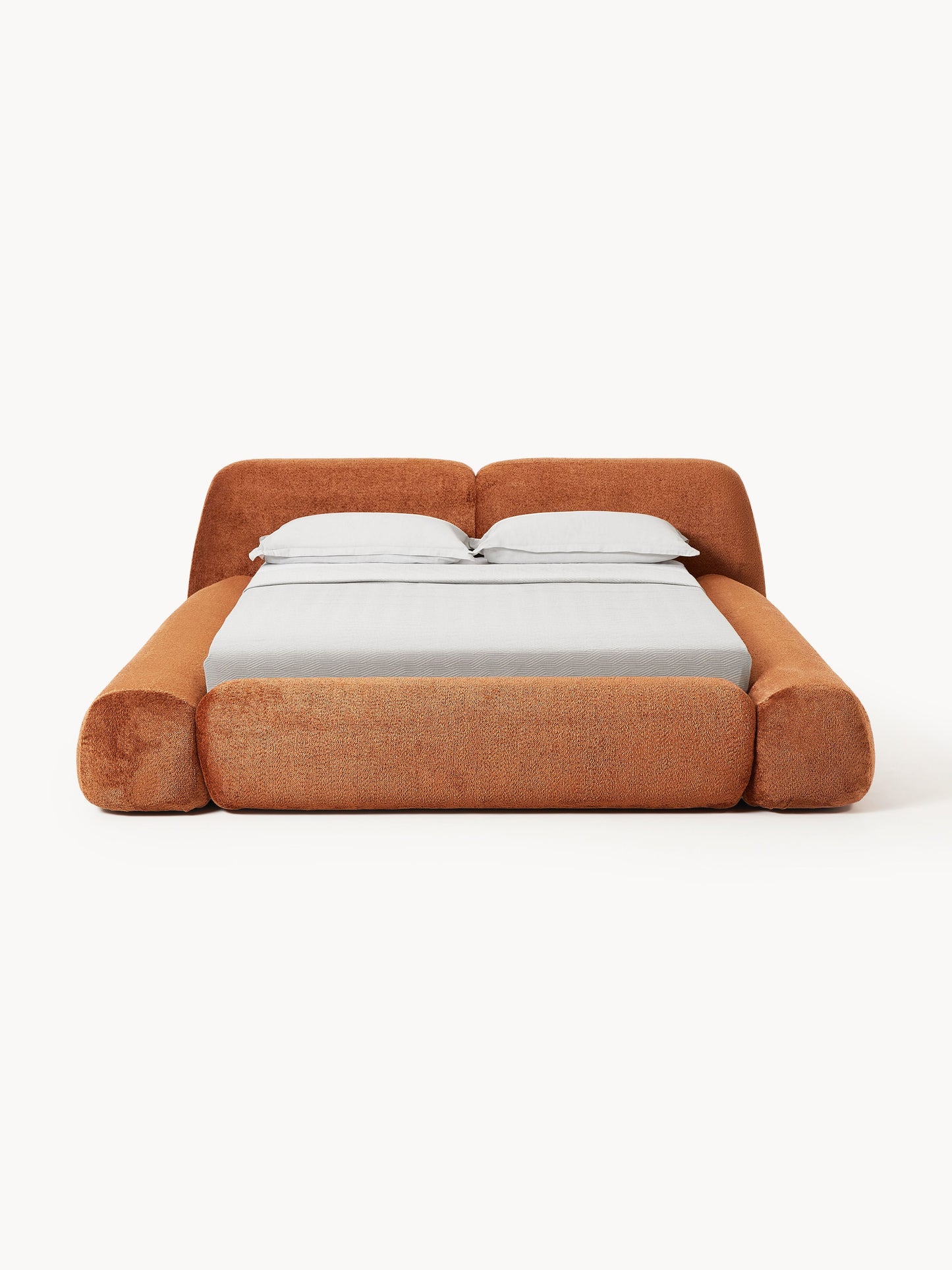 Warehamy Wolke Upholstered Teddy Bouclé Bed